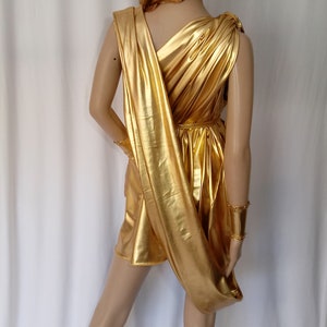 Greek Goddess Shoulder Drape Gold Halloween Costume - Etsy