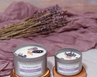 Lavender & Amethyst Soy Candle