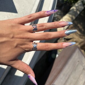 Evil Eye Butterfly Protection Rings