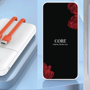 Banco de energía personalizado, obsequios corporativos con el logotipo de la empresa, cargador portátil grabado con cable, artículos promocionales, obsequio empresarial para teléfono de hombre