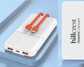 Customized Power Bank Promotional Product as Corporate Gift; Portable Charger with Company Logo and Business Photos; Staff and Customer Gift