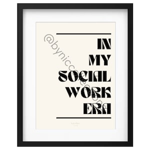 Social Work Wall Poster, Social Work Wall Art, Social Work Decor, Social Work Office Decor, Social Work Digital Prints, BSW decor, MSW decor