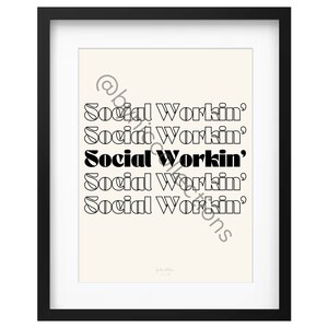 Social Work Wall Poster, Social Work Wall Art, Social Work Decor, Social Work Office Decor, Social Work Digital Prints, BSW decor, MSW decor