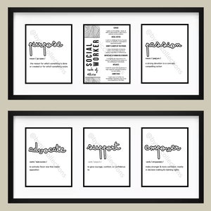 Social Work Wall Art, Social Work Wall Collage, Social Work Code of Ethics, Social Work Office Decor, Social Work Digital Prints, NASW