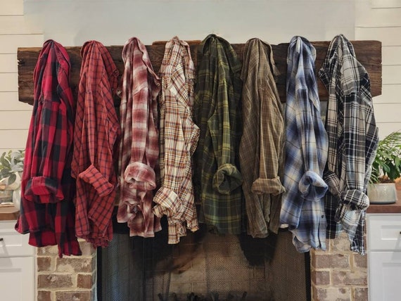 Mystery Box of Vintage / Thrifted Flannel Shirt - Etsy