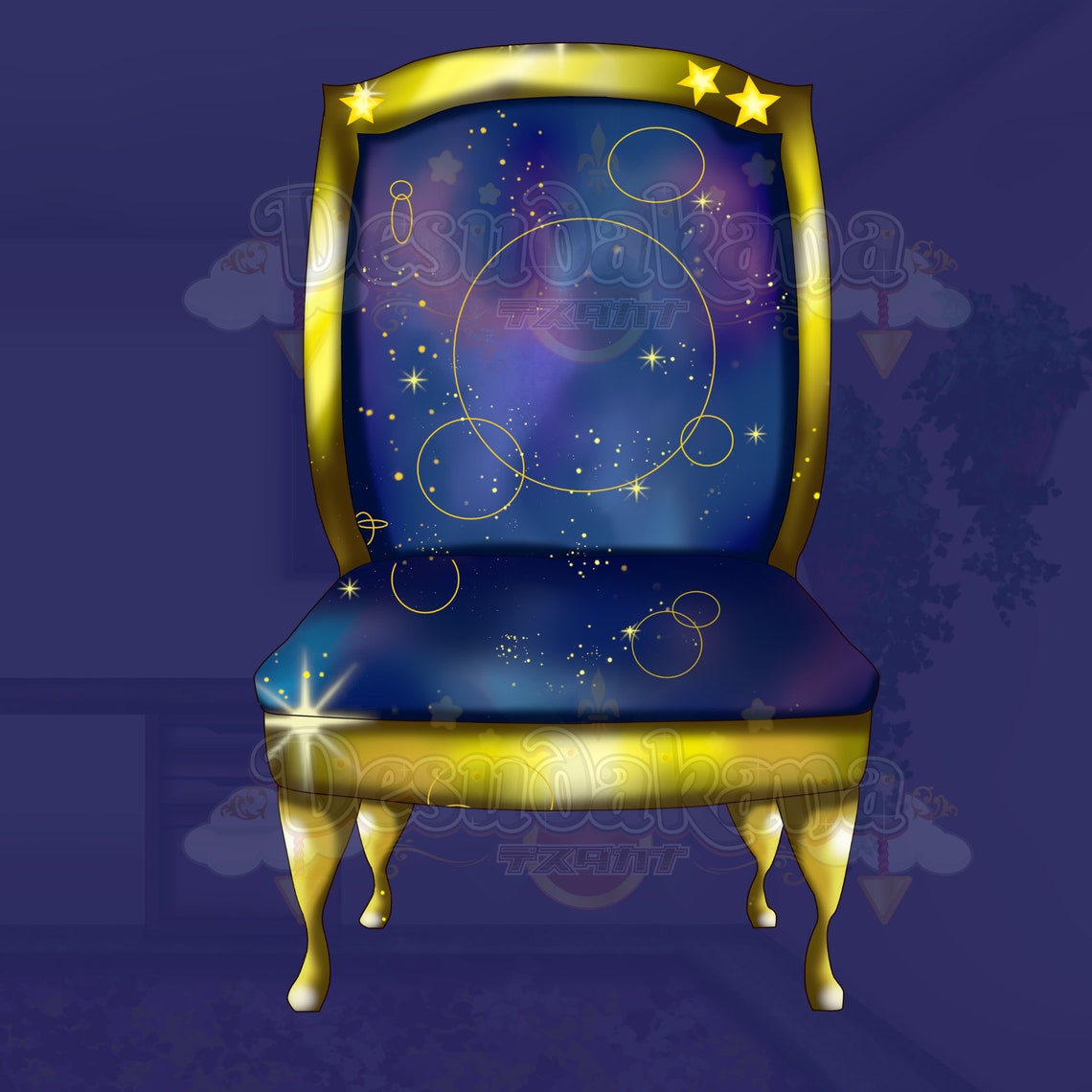 Vtuber Chair Asset Galaxy Cosmic Package 2 Chairs 2 Chat Etsy
