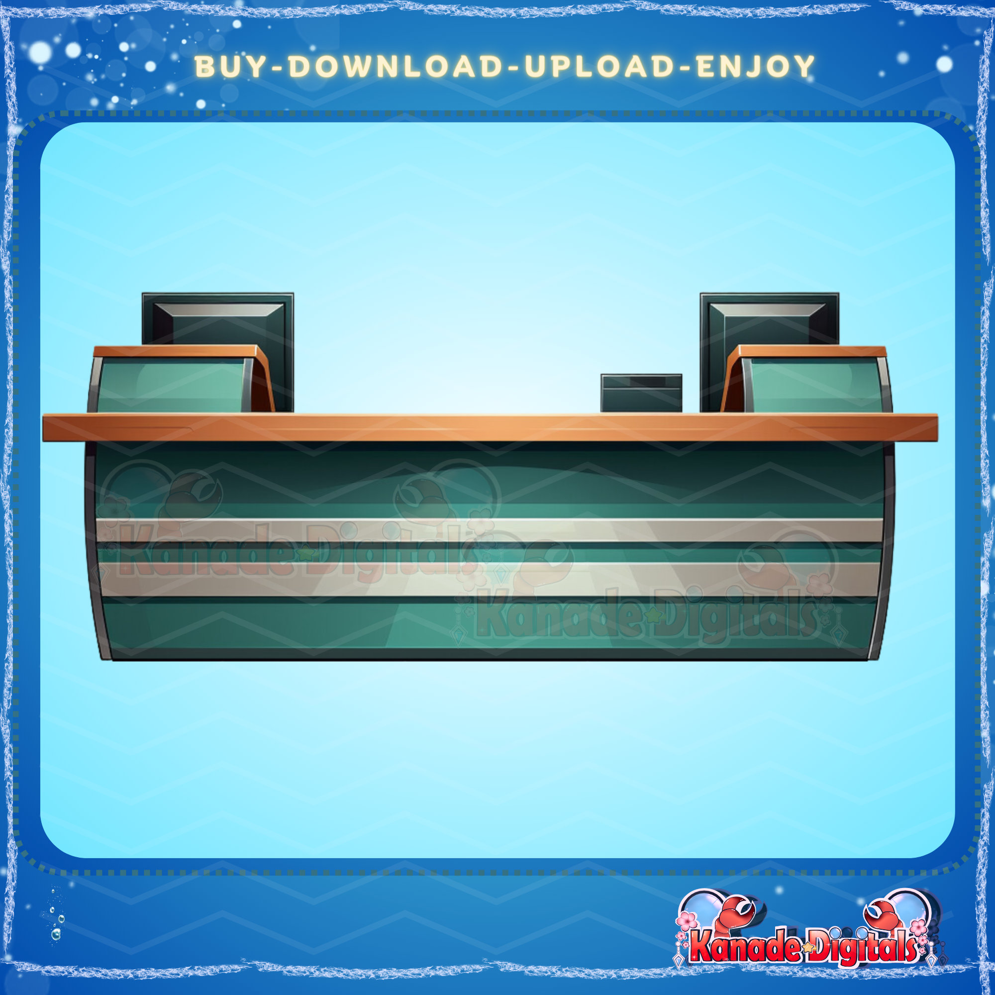 Cash Register Counter Table Desk Vtuber Asset Cashier - Etsy