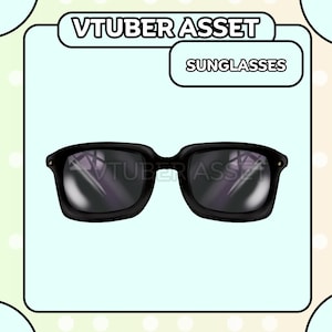 Vtuber Sun Glasses Asset |Sun Glasses Glasses |Live2D, Props, Accessory, Twitch, youtube,
