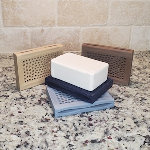 Modern Draining Soap Dish - Self Draining Sponge Holder