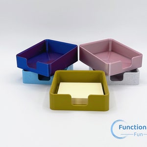 Minimalistischer schräger Haftnotizhalter für Schreibtisch, Post-It-Notizhalter