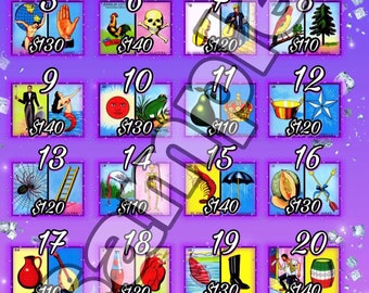 Loteria board 64