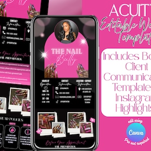 Acuity Scheduling Template: Canva Website Banners + Client Guide (Digital Download