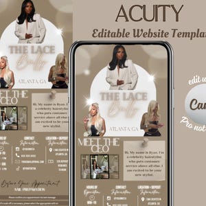 Acuity Scheduling Template: Canva Website Banners + Client Guide (Digital Download)