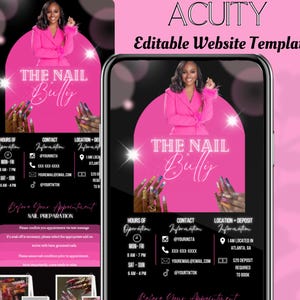 Acuity Scheduling Template: Salon Booking Website Canva Banners (Digital Download)