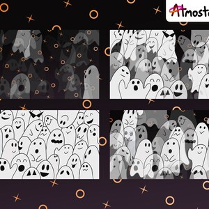 Ghost Stinger Transition Halloween Transition with an Animated Party of Cute and Spooky Ghosts image 2