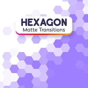 Cyber Hexagon Matte Transitions: Animated Futuristic Stream Assets (mp4 download)