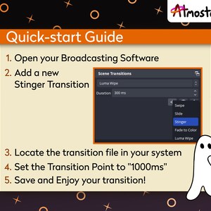 Ghost Stinger Transition Halloween Transition with an Animated Party of Cute and Spooky Ghosts image 5