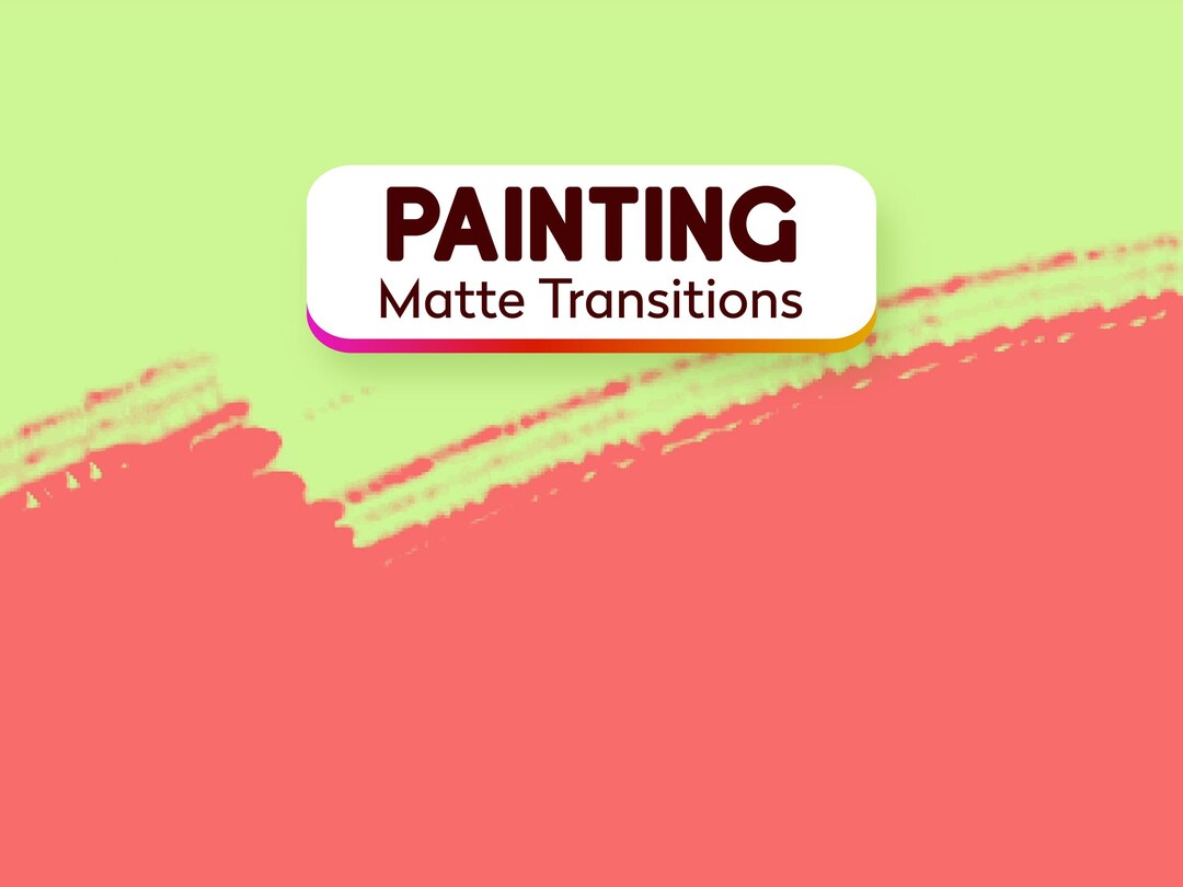 Brush Stroke Matte Transitions: Artistic Animated Stream Assets (webm ...