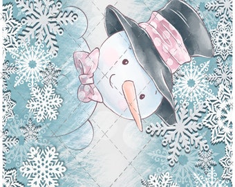 Cutest Snowman Christmas Tumbler Wrap