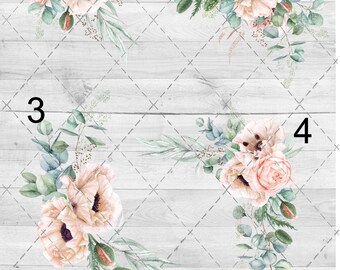 Pink Floral Waterslide Sheet