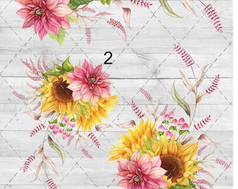 Sunflowers and Daliah's Waterslide Sheet