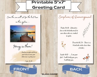 JW Encouragement Printable Greeting Card - Color - Digital Download - Print at Home on regular paper or card stock