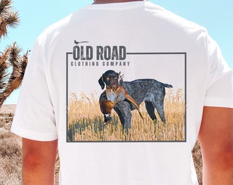 GSP Holding Pheasant T shirt Pheasant Hunting German Shorthaired Pointer GSP T Shirt Bird Dog Shirt Hunting Gift Etsy