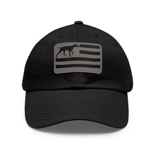GSP American Hat | GSP Flag Hat | Leather Patch Hat | German Shorthaired Pointer Hat