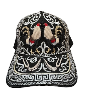 Western Style Cowboy Hat Rooster Embroidered Gorra Vaquera con Gallo
