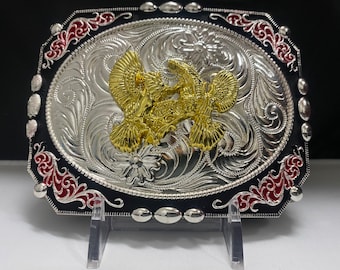 Rooster Rodeo Western Cowboy Belt Buckle Cowgirl Hebilla Vaquera Gallos