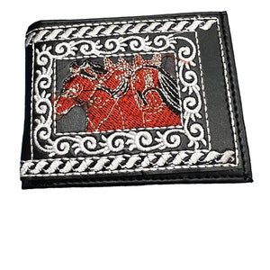 Rodeo Western Cowboy Style Wallet Embroidered Billetera bordada vaquera