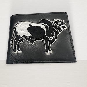 Bull Rodeo Cowboy Wallet Leather Billetera Piel Vaquera Toro