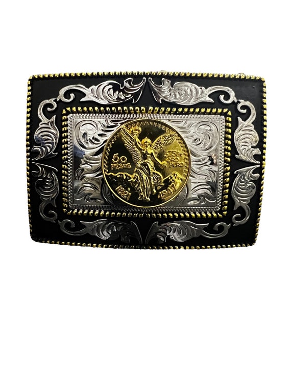 Centenario Mexico Coin Western Cowboy Belt Buckle Cowgirl Hebilla