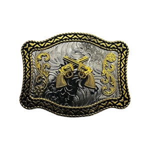 Cowboy Guns Western Style Belt Buckle Cowgirl Hebilla Vaquera Pistolas bild 1