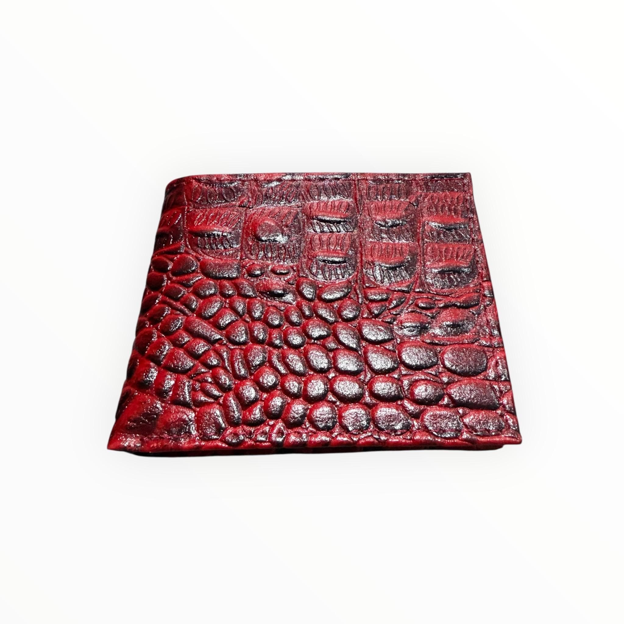 Men's Crocodile Wallet Billetera De Cocodrilo Para Hombre Cartera
