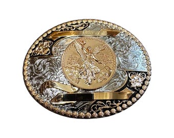 Centenario Mexico Coin Western Cowboy Belt Buckle Hebilla Vaquera Mexico Centenario Moneda