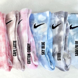 Tie Dye Sock Bundle Nike Crew Neck Unisex Tie Dye Muted Sports Socks ...