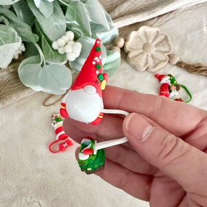 Christmas Straw Cover Silicone Tips Drinking Dust Cap Santa