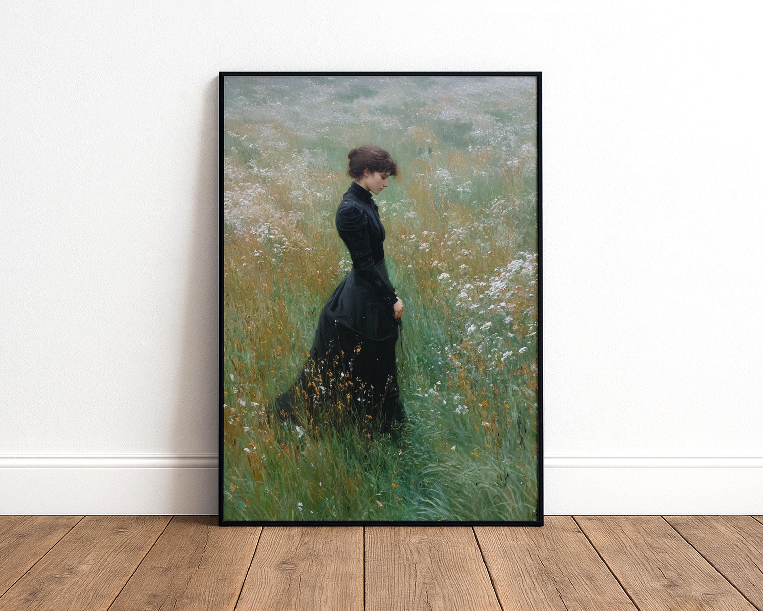 woman in black dress painting Revealing Madame X Woman in Black Dress Giclee