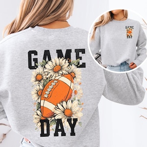 Coquette Game Day Sweatshirt, Fall Football Crewneck, Touchdown Season Shirt, Sports Mom Sweater, Game Day Outfit, Boho Football Graphic Tee