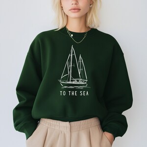 Fisherman Aesthetic Sweatshirt, Retro Sailboat Shirt, Fish Crewneck, Ocean Shirt, Preppy Coastal Sweater, Fisher shirt, Coastal T-shirt gift