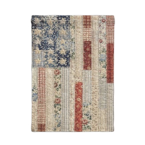 Patriotic Woven Tapestry Wall Hanging, Americana Flag Decor, Farmhouse Wall Art, Vintage USA Tapestry, July 4th Decor image 9