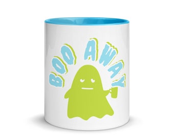 Cute Ghost Boo Away Halloween Coffee Mug