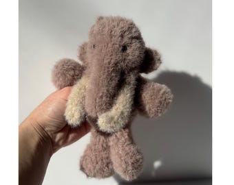 Woolly Mammoth Plush Knitting Pattern | Stuffed Animal Toy | Digital Download