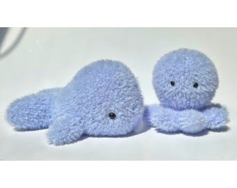 Beginner Ocean Plushie Knitting Bundle | Whale & Octopus (2 Patterns)