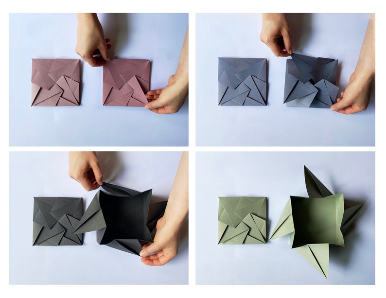 Handmade Origami Tato Envelope, Perfect Wedding or Event Invitation / Thank You Card / Gift Envelope image 5