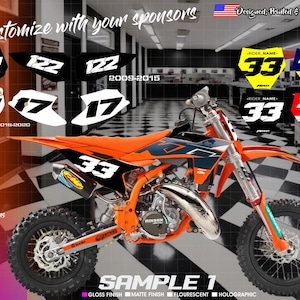 Kit de números para KTM SX65