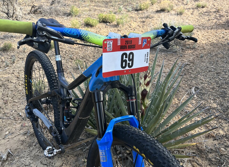 Race number 2025 holder cycling