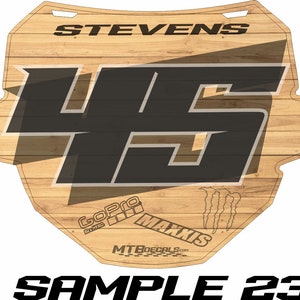 ODI DH PLATE Sticker kit Customized with sponsors image 7