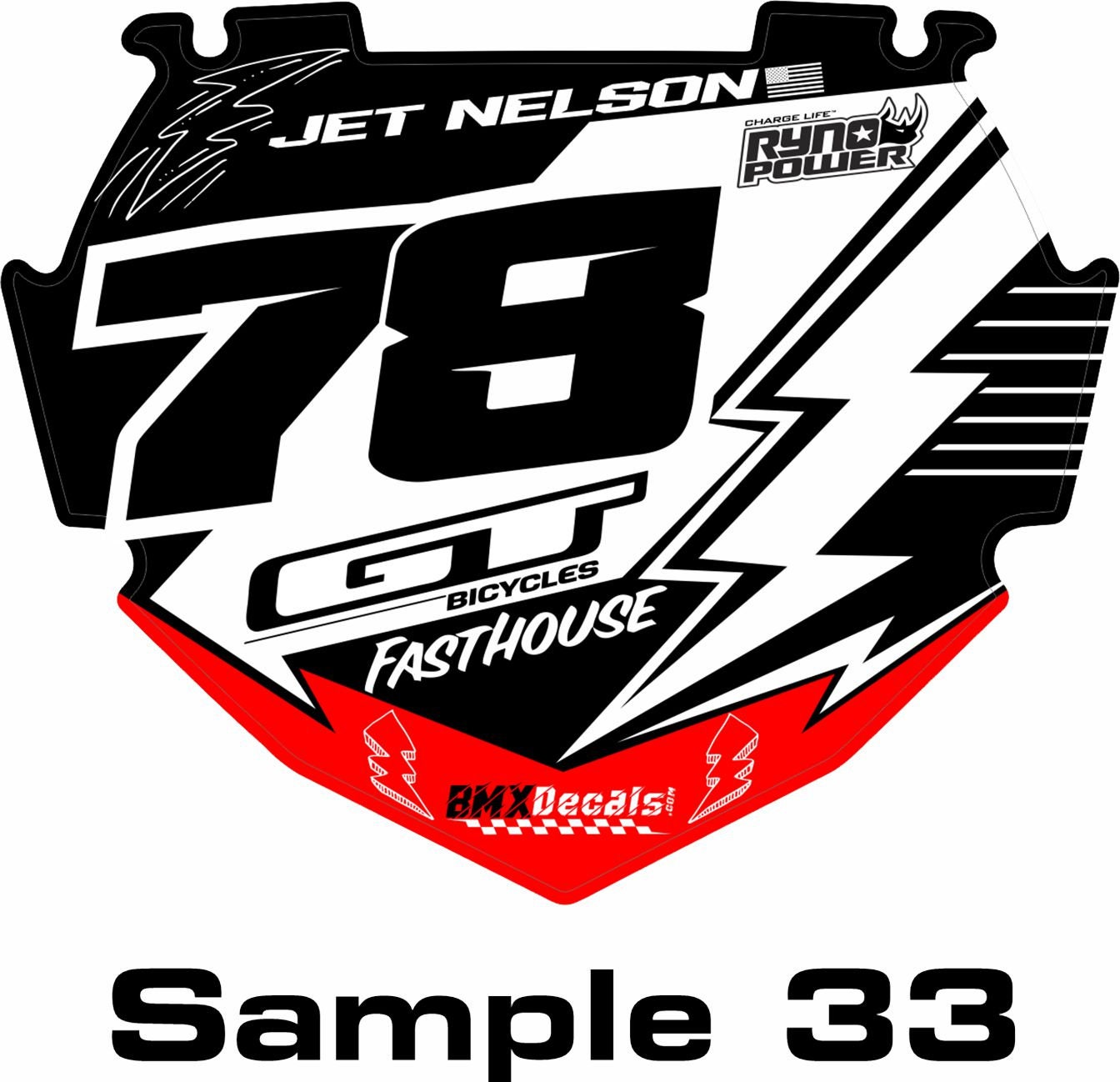 Bmx front number plate hotsell